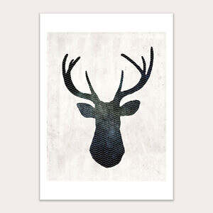 Deer Stag Stencil