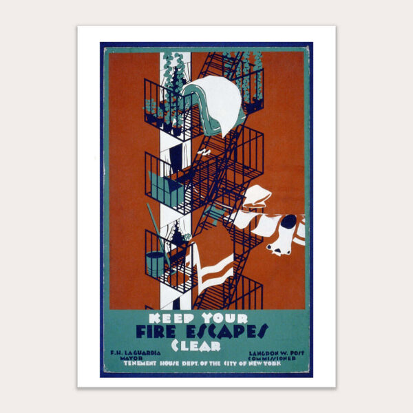 Vintage Fire Brigade Poster