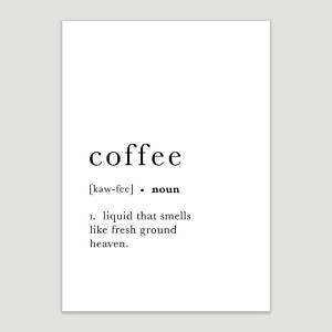 Coffee Dictionary Design