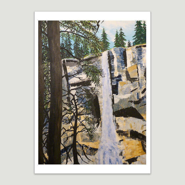 Waterfall Acrylic Painting
