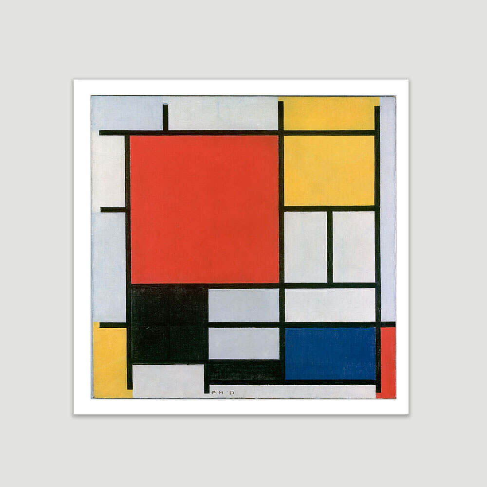 Piet Mondrian - Composition en Rouge Jaune Bleu et Noir 1921 - Κάντο ...