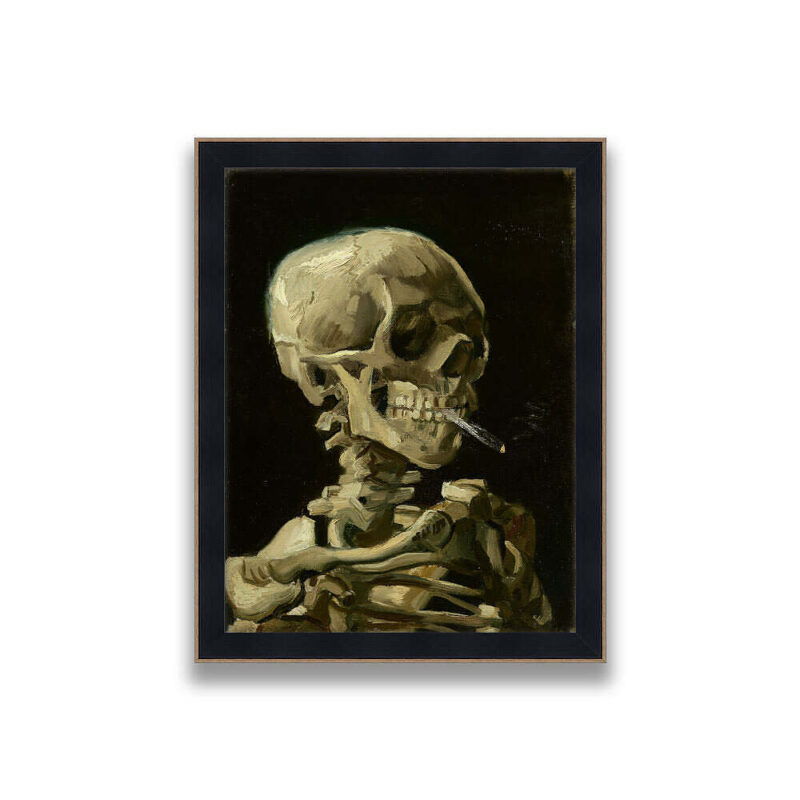 Vincent Van Gogh Skeleton Head Skull Frame Mockup
