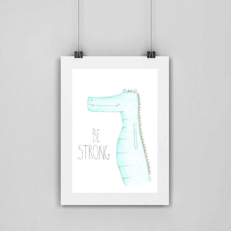 Be Strong By MAria Anni Poster Mockup
