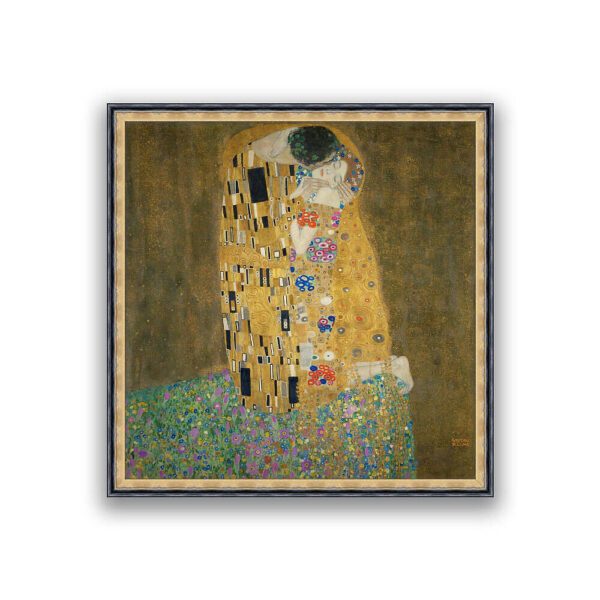 Gustav Klimt Kiss Framed Mockup