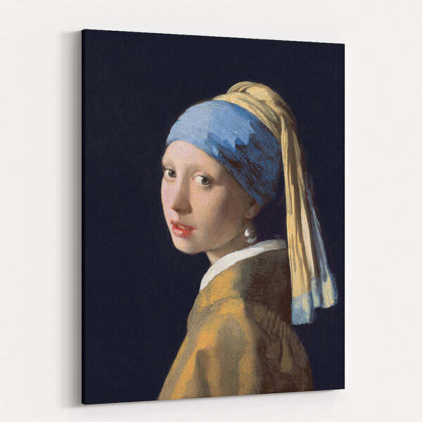 Johannes Vermeel Girl With Pearl Earring Canvas mockup For Web