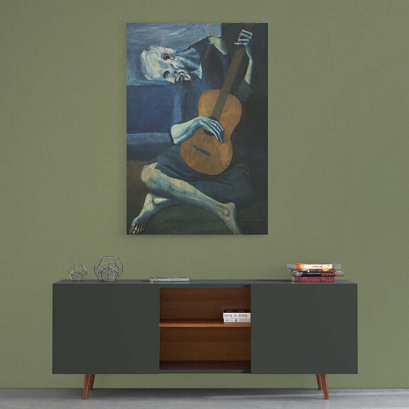 Picasso Old Guitarist Canvas Furniture Mockup For Web