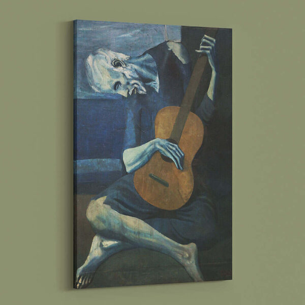 Picasso Old Guitarist Canvas Mockup For Web