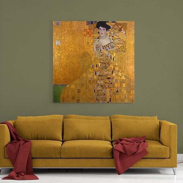 Gustav Klimt Adele Bloch Bauers Portrait Canvas Sofa Mockup For Web e1584964296655