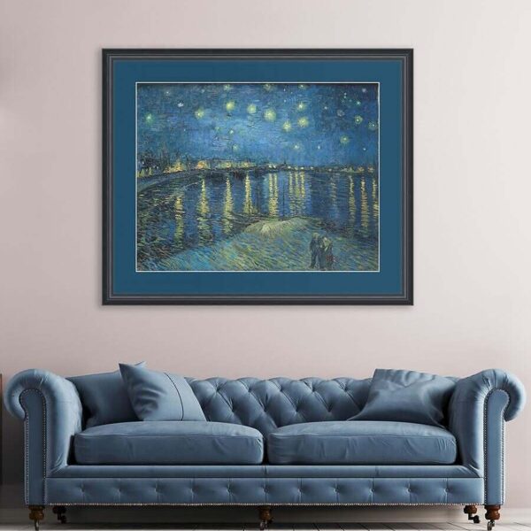 Vincent Van Gogh Starry Night Over The Rhone Frame Mockup For Web  e1584912676133