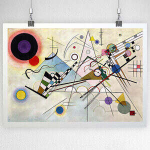 Wassily Kandinsky Composition VIII Poster Mockup for Web