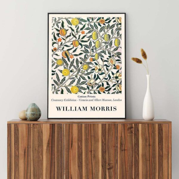 William Morris Cotton Prints Exhibition Poster