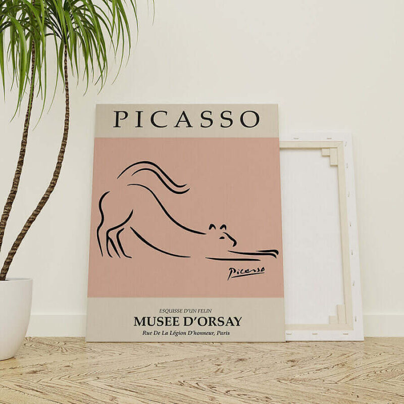 Picasso Stretching Cat Canvas Mockup For Web  e1623876727546