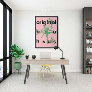 riginal Bauhaus Poster Wall Mockup for Web