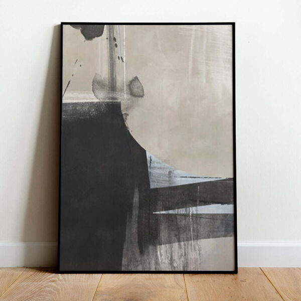 Frame 12 Αbstract Expressionism Santorini Black Abstract