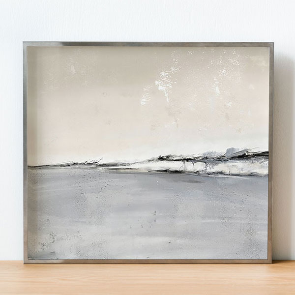 1 Abstract Landscape Marble Gray Light Mokka Abstract Landscape Frame image